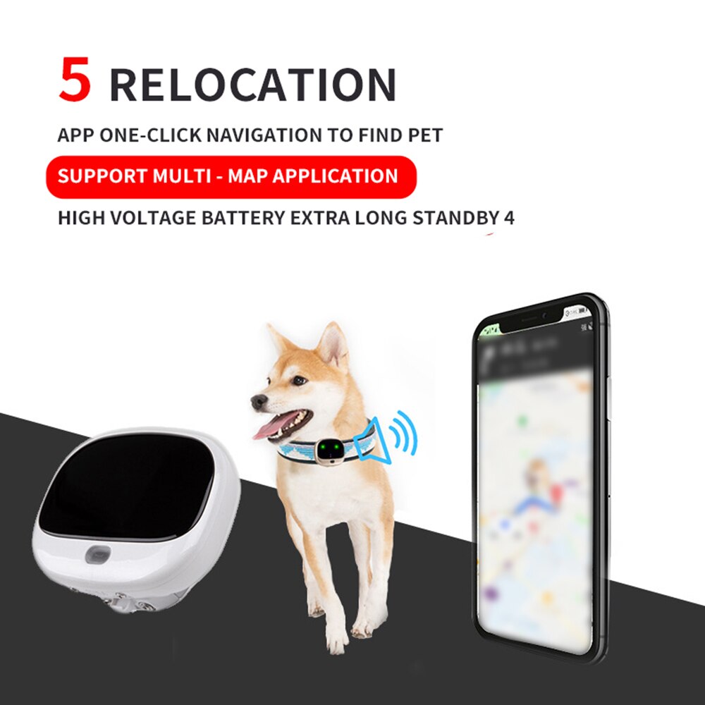 Pet Collar Waterproof Collar Pet Locator Intelligence Smart Hound Locator Mini Anti-Loss Tracker Dog Cat GPS Location Tracker