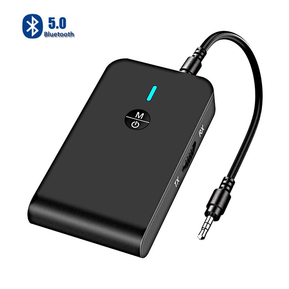 2 in bluetooth-compatible 5,0 transmitter/receiver rechargeable adapters for tv, computer, car speakers 1 3,5mm aux hifi music audio