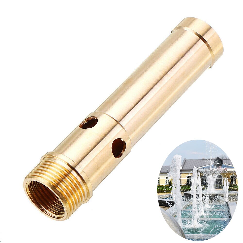 Easy Install Fountain Nozzle Jet Straight Spray Head Home Brass Adjustable Gushing Bubbling Pond Outdoor Pool Sprinkler Garden