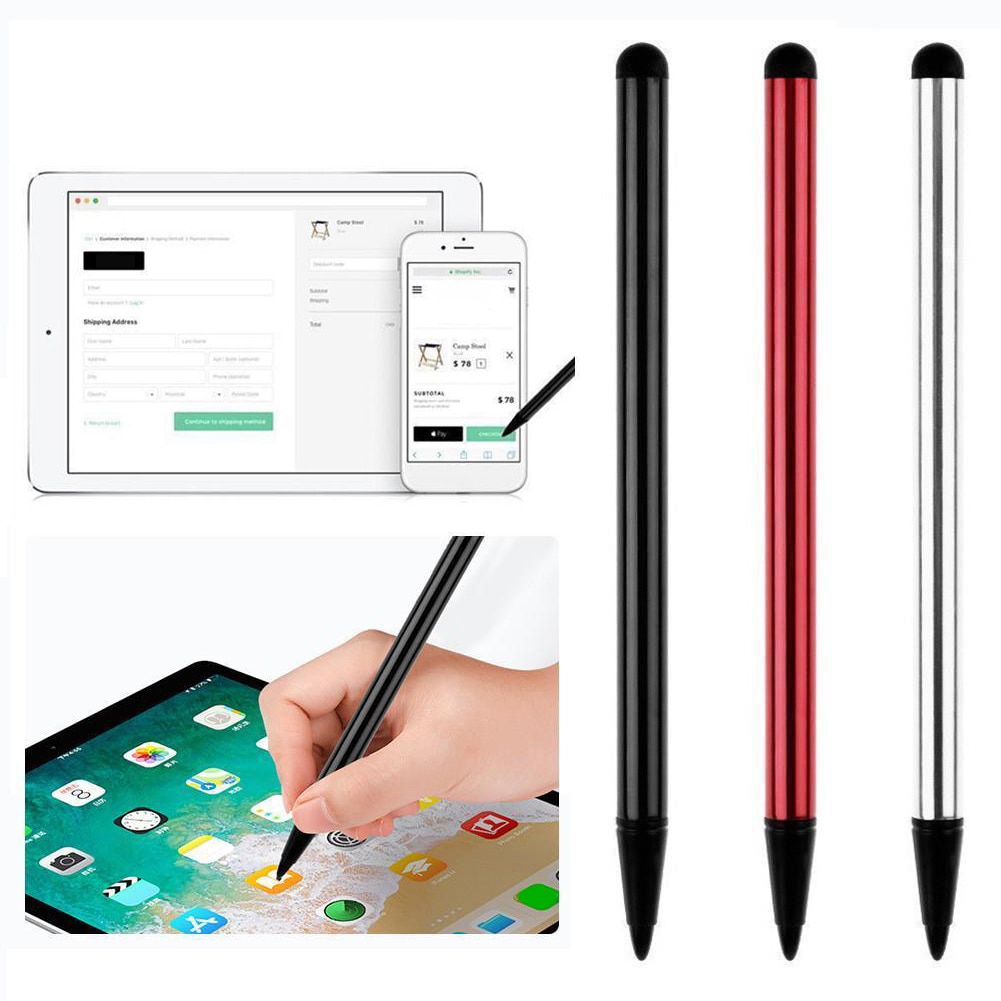 3 pces capacitivo universal telefone tablet tela de toque caneta stylus para android iphone ipad para samsung celular pc eletrônica