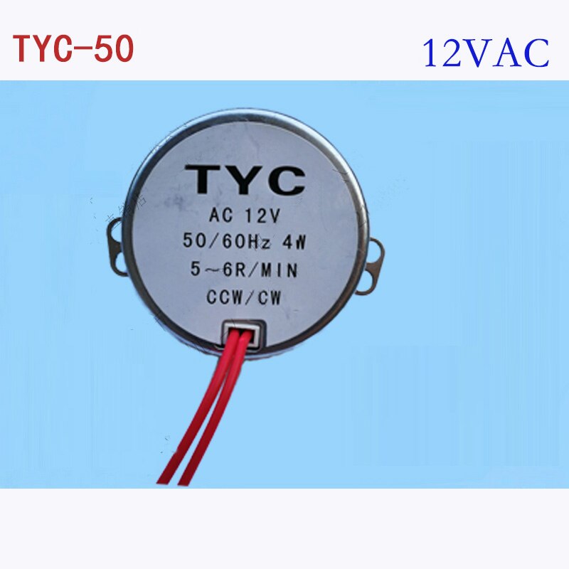 Motore sincrono a magneti permanenti AC 12V 5rpm CW/CCW per fornello a induzione con motore a ventola