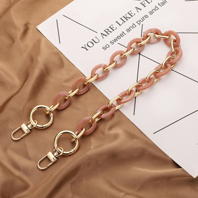 40/60cm Acrylic Bag Chain Bag Strap Removable Bag Accessories Women's Resin Chain Chain Of Bags Purse Chain Fishbone Chain: 1-40cm