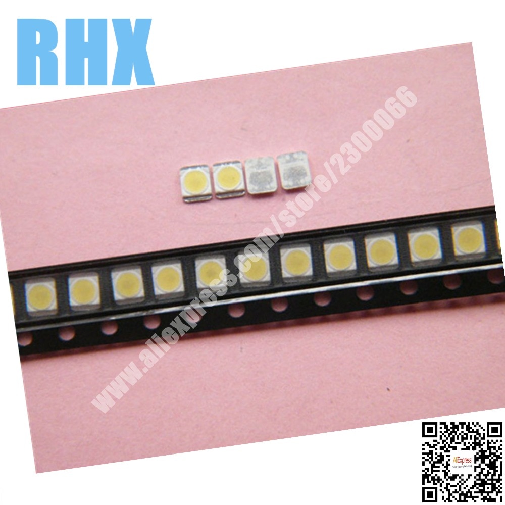 200piece/lot 3528/2835 3V 280MA 1W Cold White LED Diodes FOR LG 47LN5708 47LN5758 LC470DUE LCD TV Backlight Repair