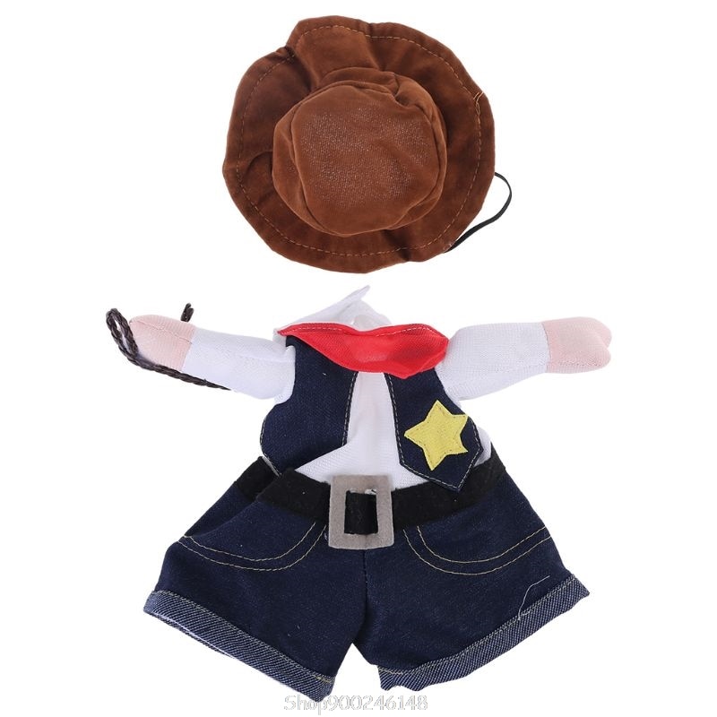 Funny Pet Costume Dog Cat Costume Clothes Dress Apparel Doctor Policeman Cowboy N23 20