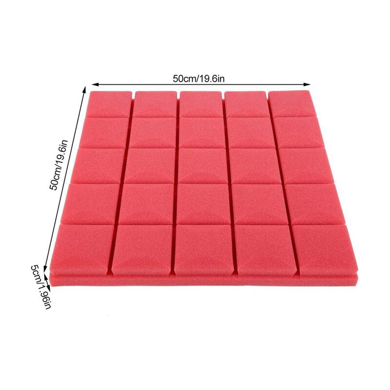 6 Pcs Sound Insulation Board Recording Studio Foam, Mushroom Sound Absorbing Cotton Foam High Density Acoustic Panels