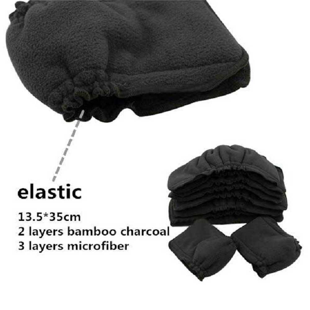 Reusable Baby Diaper Insert Washable Diapers Nappies Bamboo Charcoal Elastic Pocket Diaper Inserts