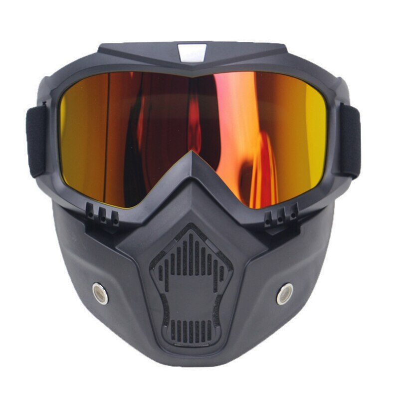 Motorcycle Face mask Goggles Ski goggles Motorbike Motor Open Face Detachable Goggle Helmets Vintage Glasses: a6