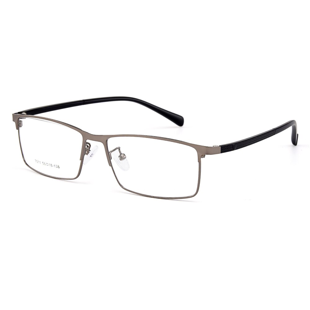 Gmei Optical Men Titanium Alloy Eyeglasses Frames for Men Eyewear Flexible Temples Legs IP Electroplating Alloy Spectacles Y7011: C3