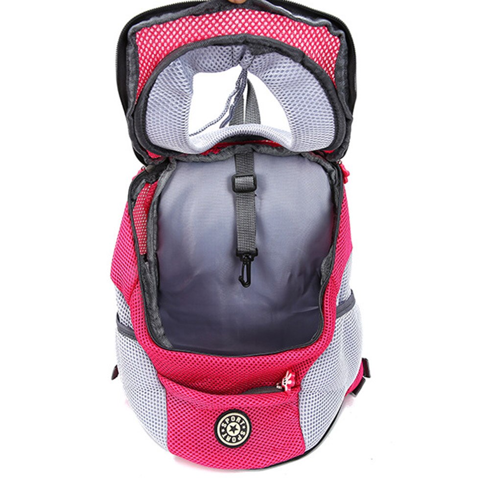 Tragbare Haustier Hund Träger Tasche Atmungsaktiv Oxford Tuch Kopf aus Vorderseite Haustier Träger Tasche Rucksack Breiten Trägern Haustier Rucksack