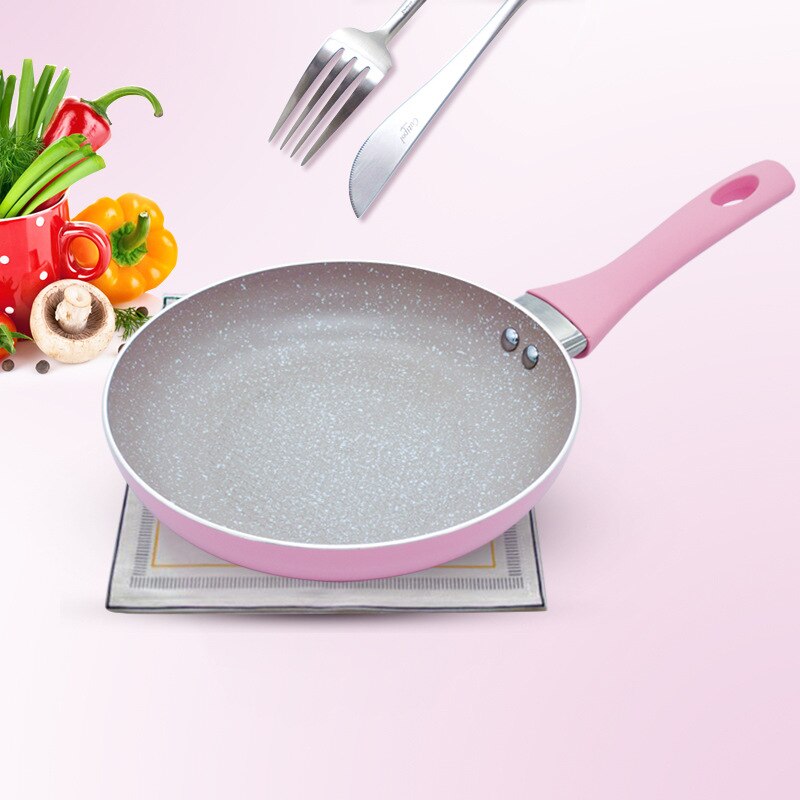 Pan non-stick children frying egg pan pink frying pan household multi-function small frying pan pancake pan