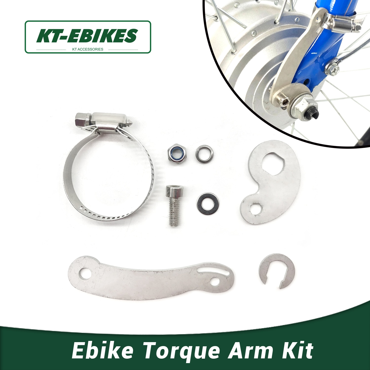 Elcykel cykel konvertering kit del tillbehör fix motor vridmoment arm för v skivbroms