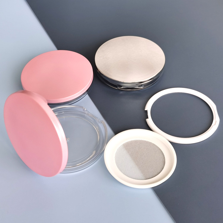 Empty Air Cushion Puff Box 1Pc Makeup Case Container with Powder Sponge Mirror for BB Cream Foundation DIY Box Portable Cosmetic: green