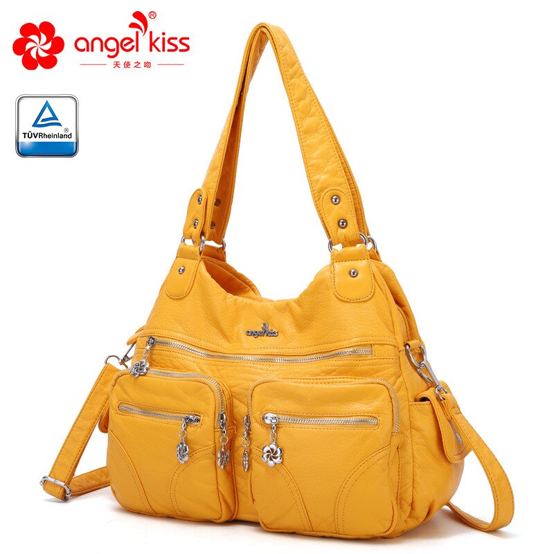 Bolso multifuncional de hombro para mujer ZF9644, bolsos de mano de cuero para mujer, versión coreana