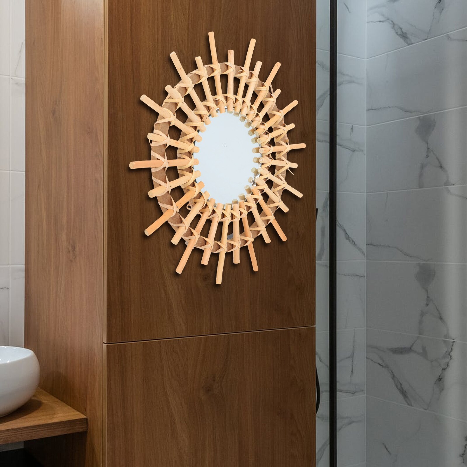 Wall-mounted Decorative Mirror Hanging Mirror for Home Bathroom