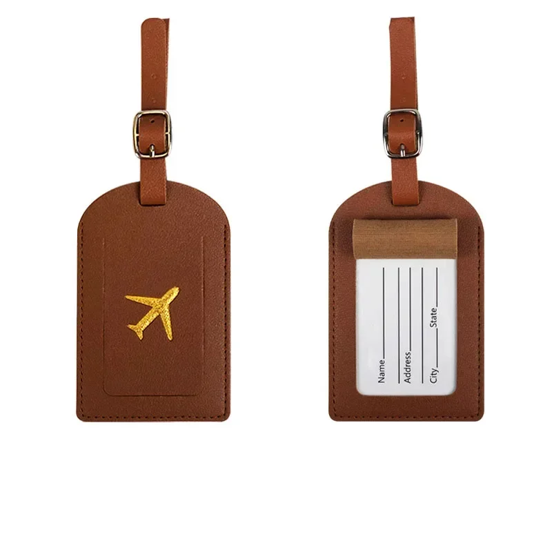 Reise Koffer Tasche Zubehör Leder Gepäck Stichworte Reisepass Abdeckung Ich würde Karte Adresse Name Halfter Etikett Gepäck Internat Tasche Stichworte: Blau
