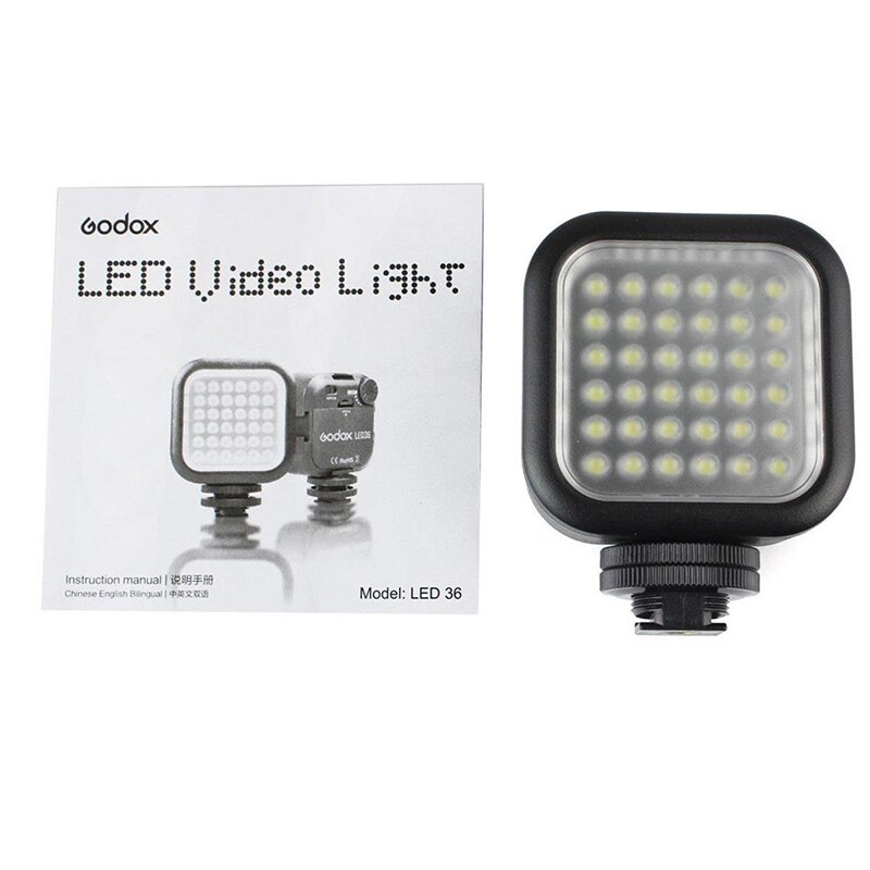 Godox Luz De Vídeo LED 36 Luzes LED Lâmpada de Iluminação Fotográfica Luz Foto Ao Ar Livre para Nikon Canon Sony Digital Camera Camcorde