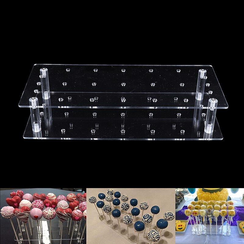 Snack Cake Server Cup Cake Display Stand Lolly Houder Taart Rack 35 Gaten Cupcake Stand 42 Pcs Cake Stands Lolly houder
