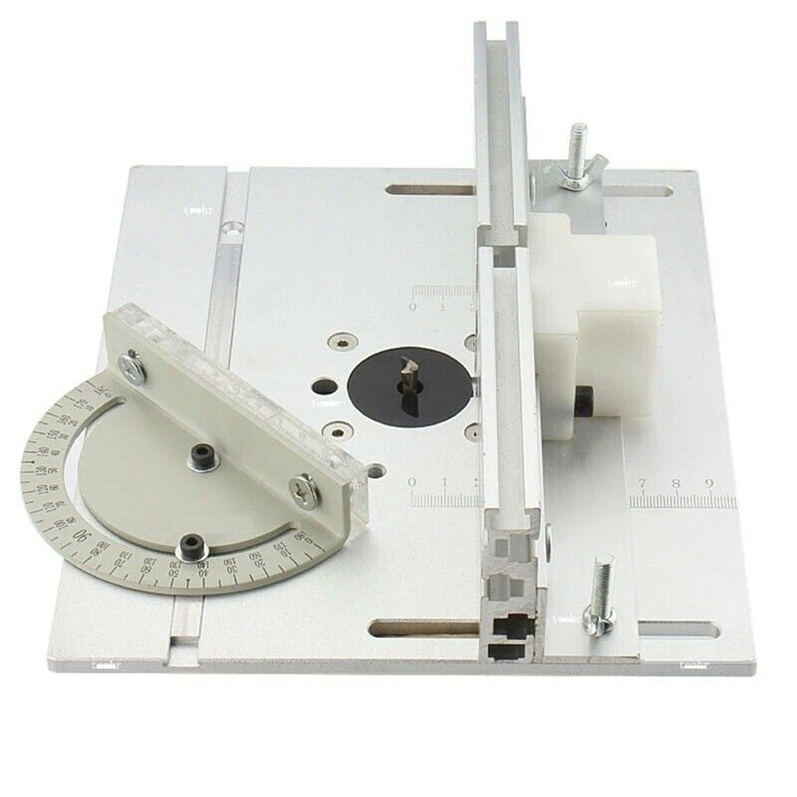 Aluminum Router Table Insert Plate Woodworking Benches Saw Miter Gauge Sliding Brackets Table Panel Saw Machinery 240x200x6mm