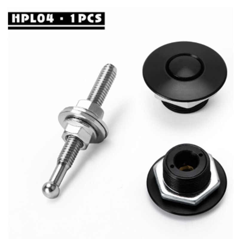 RESO--1 kawałek samochodów szybkie szpilki aluminium naciskać przycisk polano 1.25 "32mm kaptur kołki zapinana na klips zestaw uniwersalny: HPL04BK