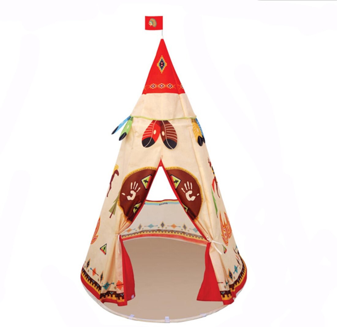 Princess Teepee Tent Indian Play House Indoor Outdoor Play Tent For Girls And Boys Play Role Play Game