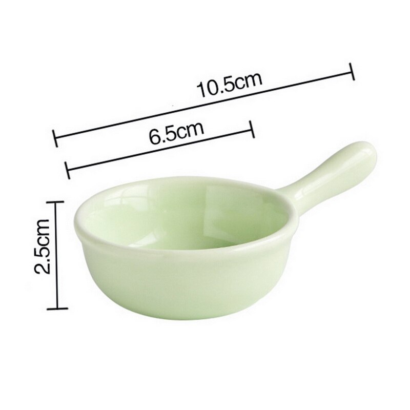 Miniplatos de cerámica de estilo japonés, vajilla de Color sólido, plato pequeño, tazón, taza de leche, vajilla de porcelana