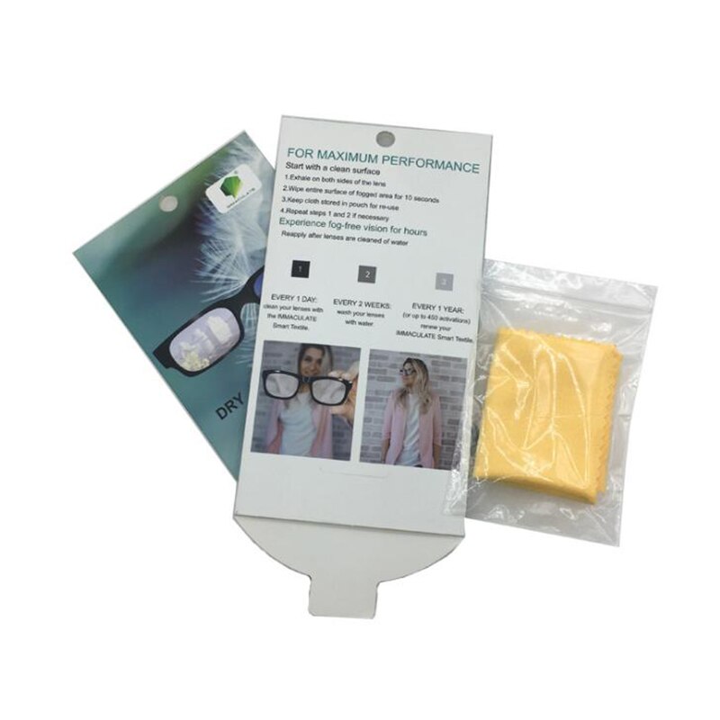 150*150mm Anti-fog Glasses Cloth Thicken Clear View Lens Computer Mirror Clearing Wipe Cloth Myopia Reading Glasses Cloth