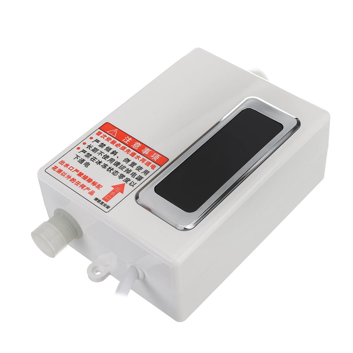 220V Instantaneous Water Heater Mini 3000W Tankless Electric Water Heater Bathroom Kitchen Shower Water Flow Fast Heating