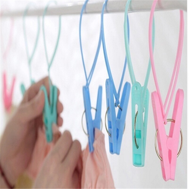 Blandet farve plast tøjklemmer opbevaringsklemme bærbare hjemmebøjler til tøjbøjler tørrestativ håndklæde tøjnåle