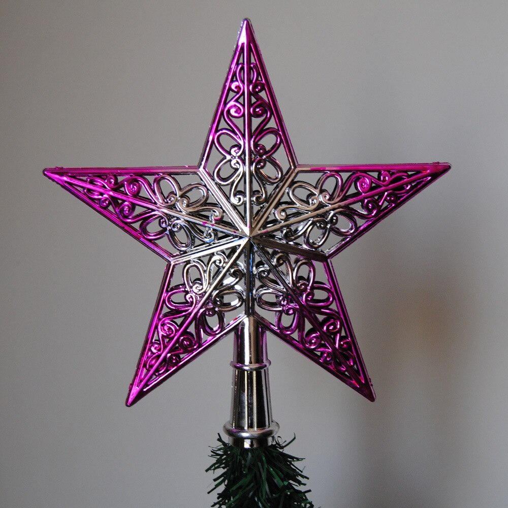 Kerstboom Top Sparkle Sterren Hangen Xmas Decoratie Ornament Treetop Topper Kerst Levert Kerstboom Decor: C