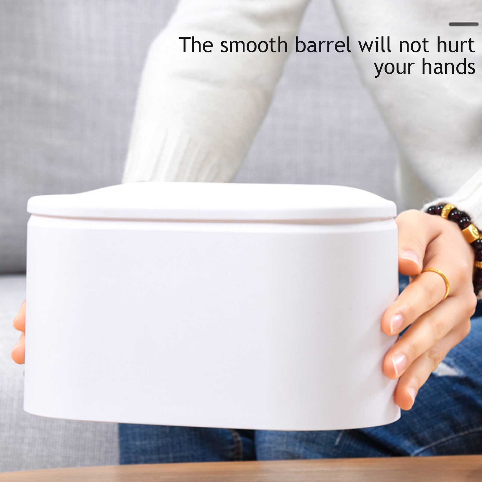 Mini Desktop Trash Can Durable Desktop Push Bucket Container Waste Bin Office Home Use