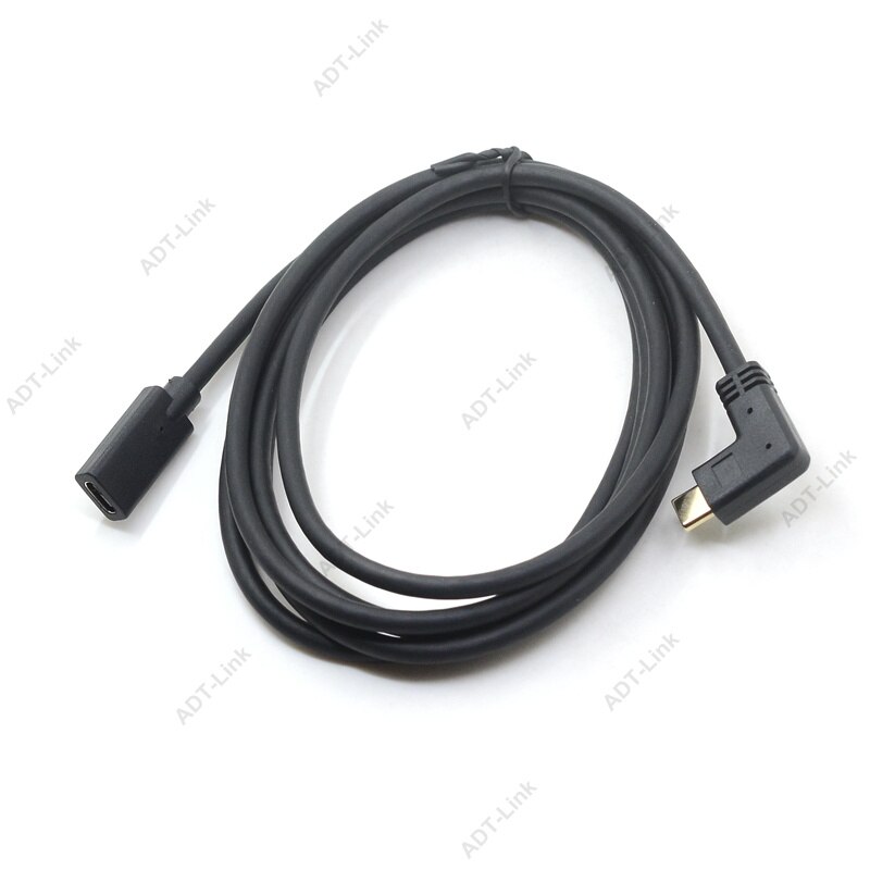 Winkel USB C Verlängerung Kabel Typ C Extender Cord USB-C Thunderbolt 3 für MacBook Pro Nintend Schalter USB 3,1 USB verlängerung Kabel