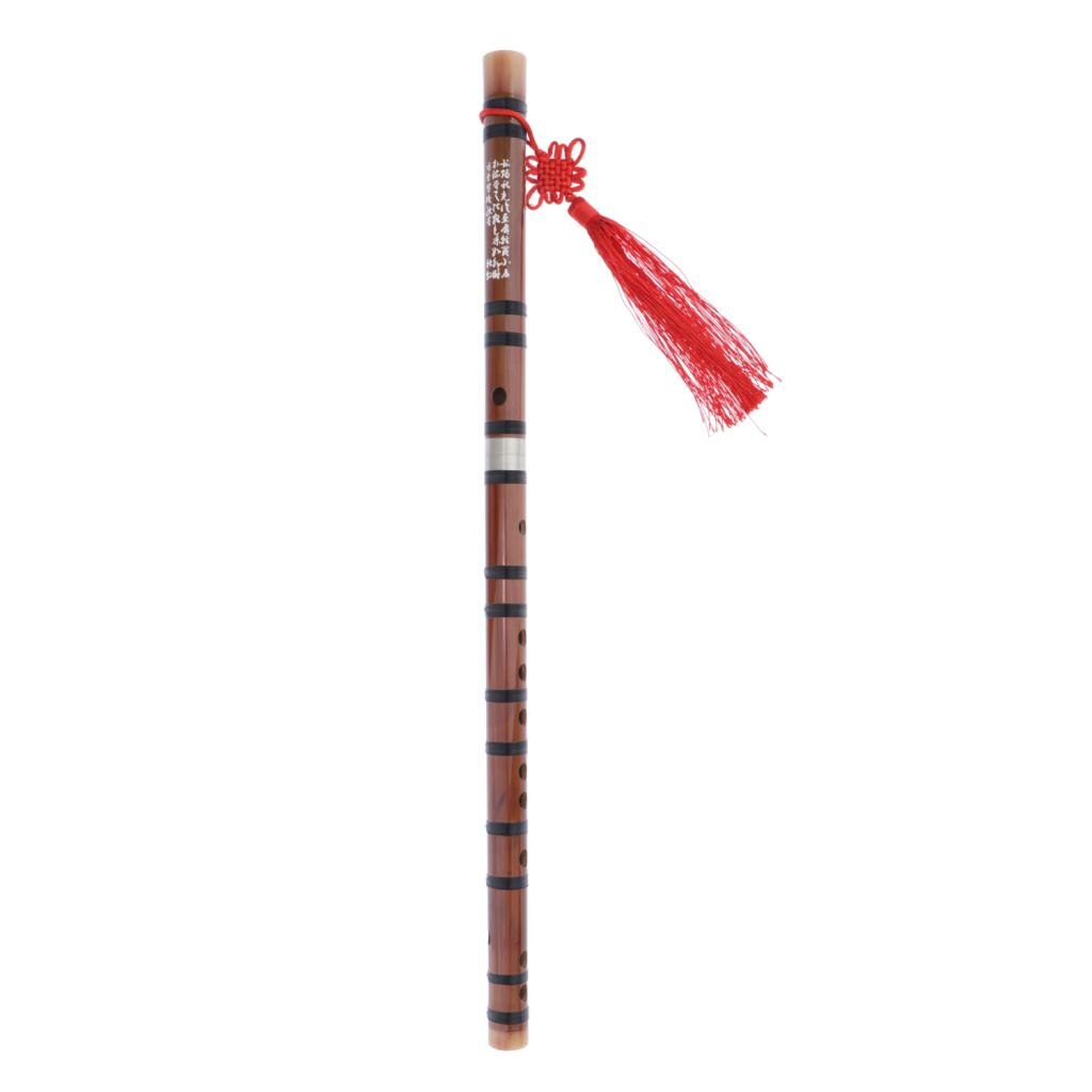 Handmade Bitter Bamboo Flute Musical Woodwind Instrument F Key for Beginner