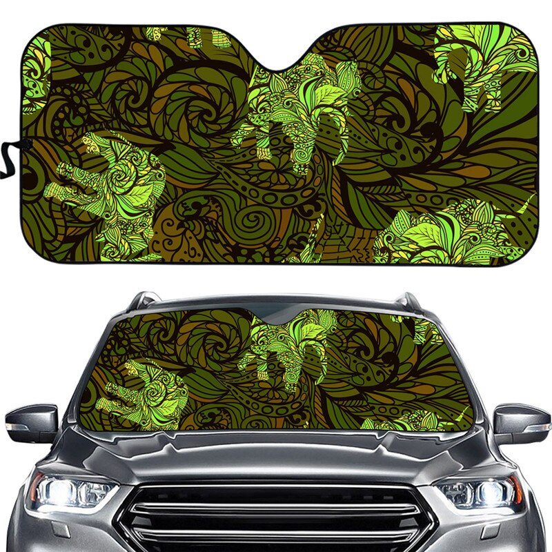 Hoho Art Pasiley Fold-up Sunshade for Windshields Anti UV Heat Protection Foldable Gloss Sunshades Car Sun Shade: BBD0090HC.