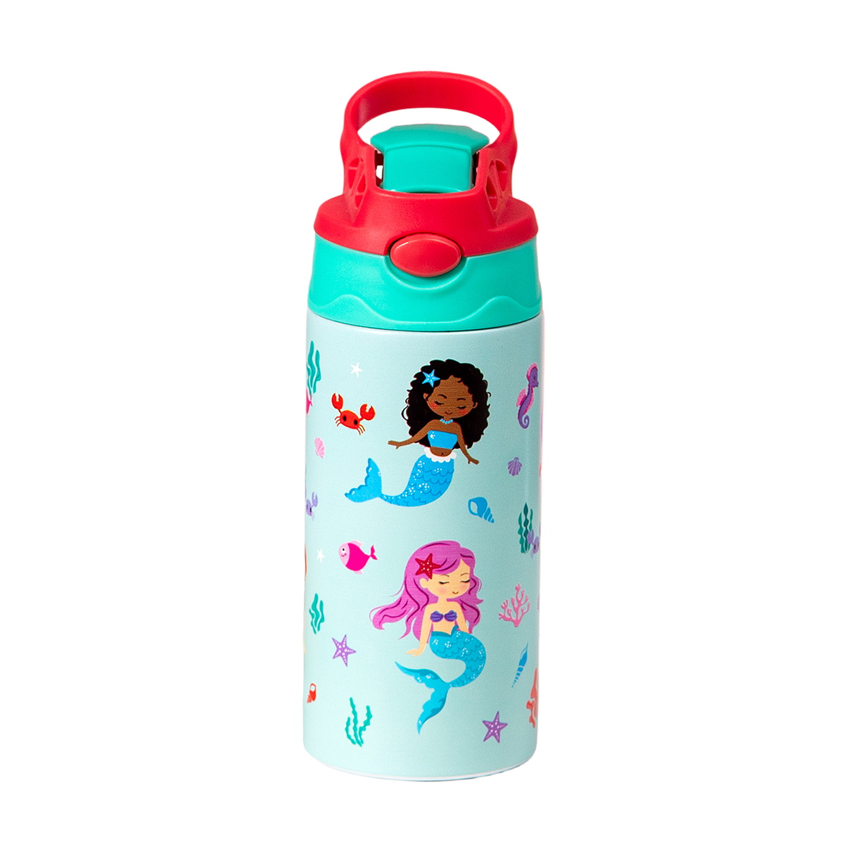 Tasse Thermos à motif de dessin animé de 12OZ/350ml, bouteille isolée en acier inoxydable, bouilloire Thermos pour enfants, tasse portative d'extérieur: Marron