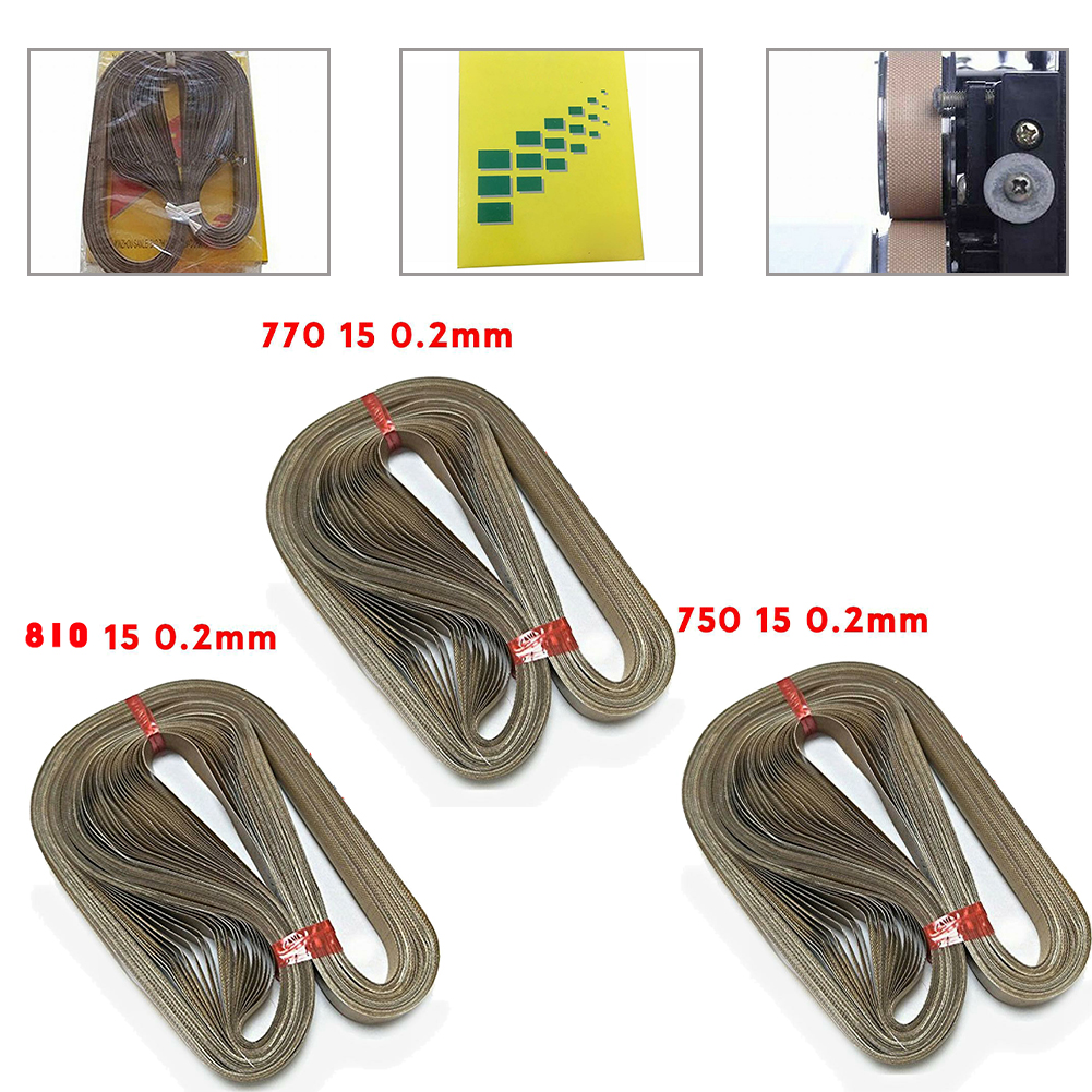 50pcs PTFE Belt For FR-900 FR770 Continuous Band Sealer 750*15 770*15 810*15 Transport Supplies Power Tool Conveyor Belt