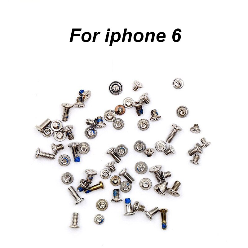 Fuld udskiftning af skruesæt til iphone 5 5s 5c 6 6 plus 6s 6s plus reparationsbolte komplet sæt til udskiftning af tilbehør