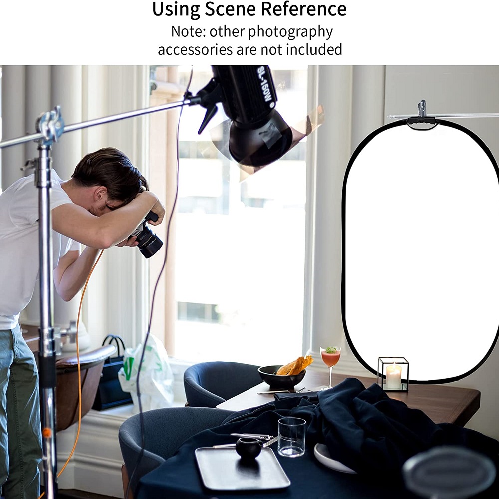 Selens-Réflecteur portable 5 en 1, 60x90cm, réflecteur rond nar, accessoires de photographie, diffuseur, kits de studio photo