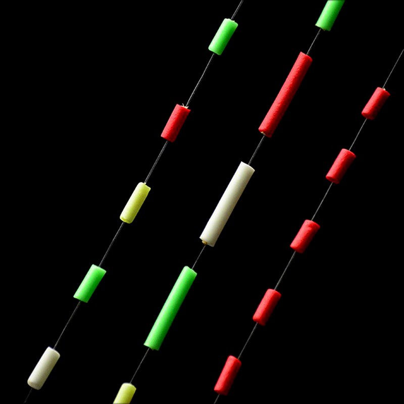 10 Stks/pak Hoge Dichtheid Cilinder Schuim Met Center Gat Voor Vissen Float Maken Vliegbindset Rig Maken Diy Etc..