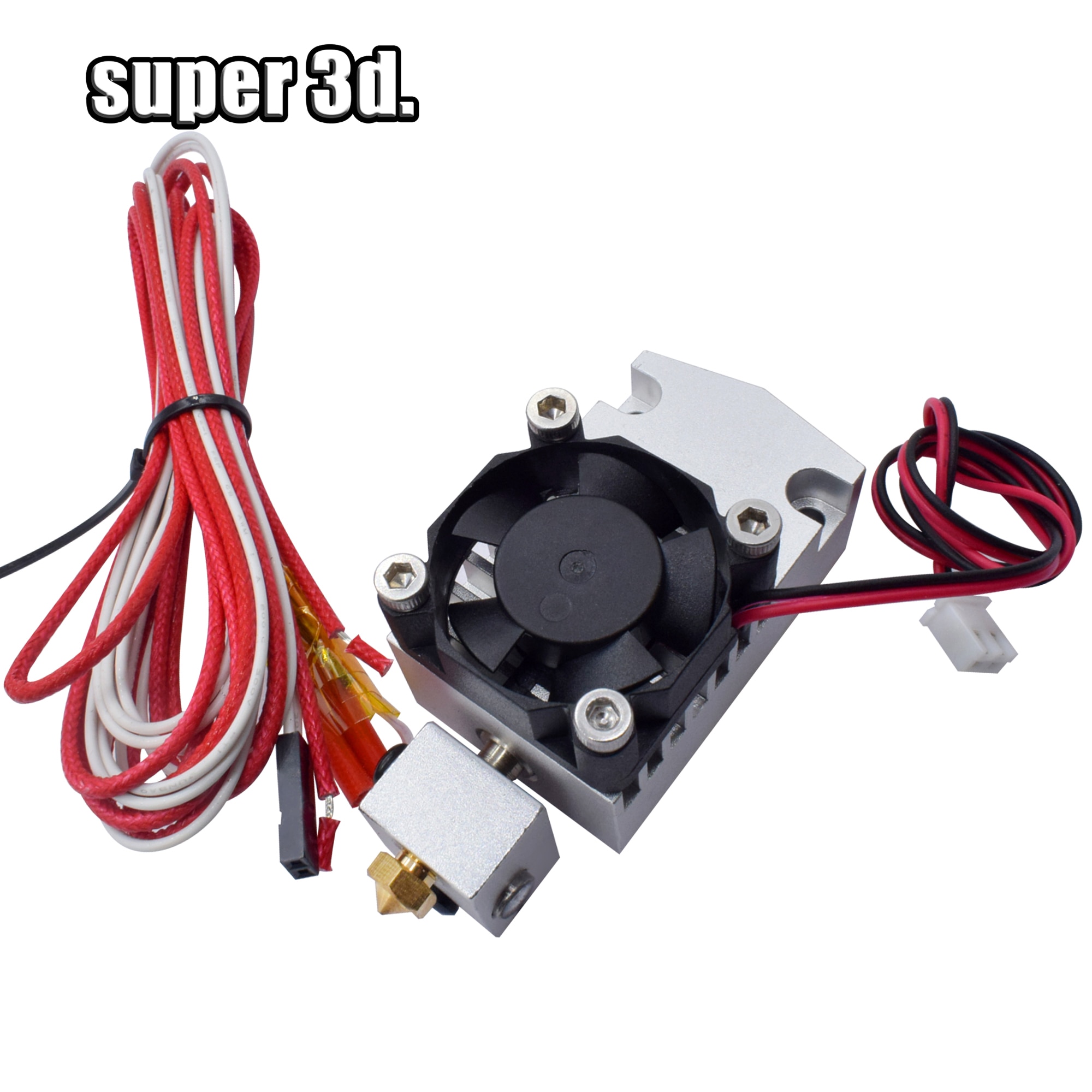 3D Printer End 2 In 1 Out Double Color Extruder Cyclops Single Head 12V/24V 0.4mm 1.75mm with Cooling Fan 3D Printer parts