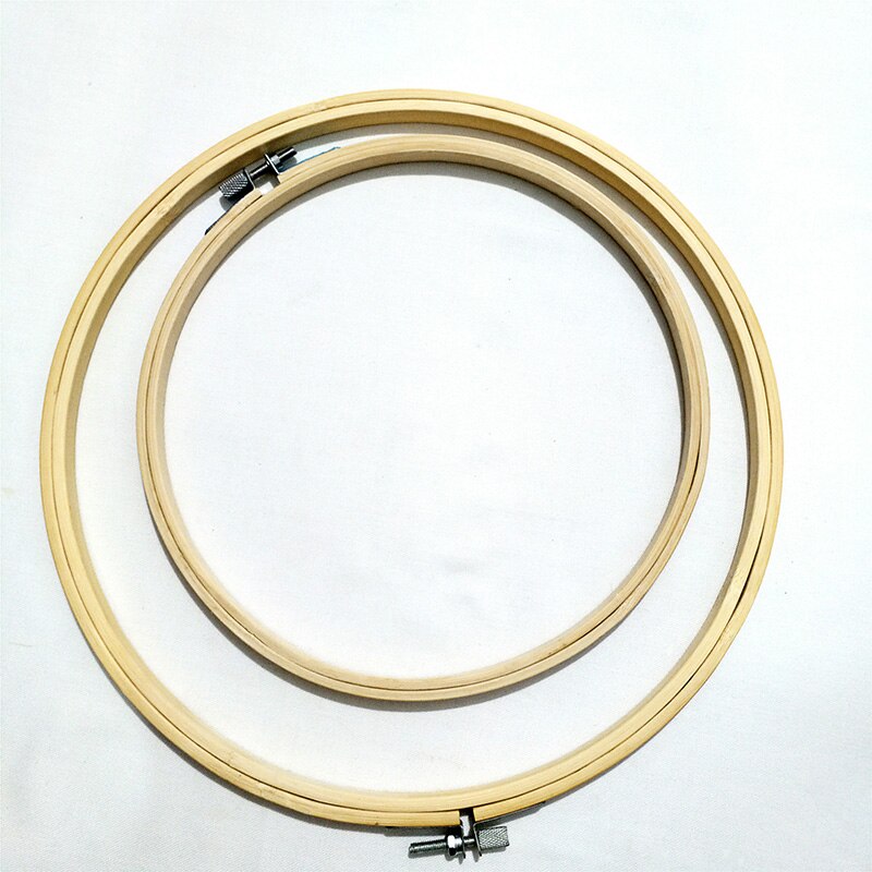10-26 cm bambus broderi ring ring cirkel rund til gør-det-selv håndarbejde korssting håndarbejde syning husholdningsværktøj