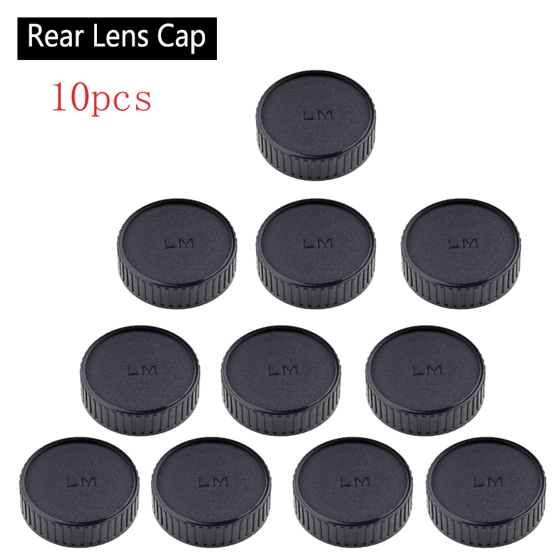 Couvercle de corps d'appareil photo, capuchon d'objectif arrière pour protection, remplacement en plastique anti-poussière pour Leica, M, LM, objectif d'appareil photo M6, M7, M8, 10 pièces: Gris clair