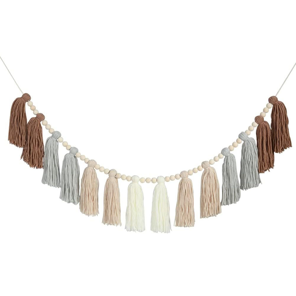 Boho kutas girlanda – dekoracja ścienna robić klasy, pokoju dziecięcego, sypialni dziecięcej, niemowlę prysznic, powrotu robić szkoły, urodzin, akademika: żółte światło