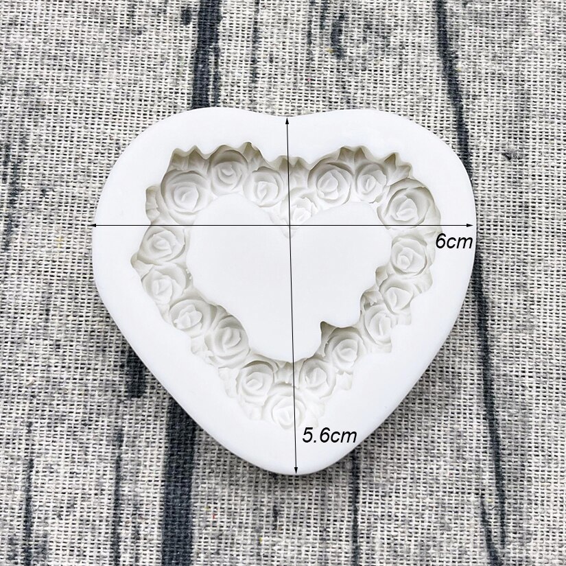 Ruususydän silikoni sugarcraft muottihartsi työkalut cupcake leivontamuotti fondant kakun koristelu työkalut