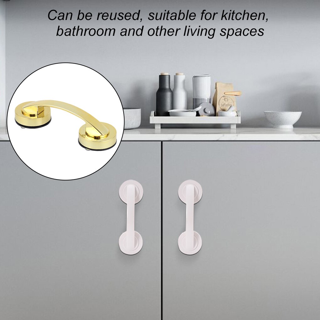 RecabLeght Refrigerator Handle Sticky Door Grab Bar Safety Or Handle Bathroom Kitchen The Elderly Cupboard Armrest Reusable 1pcs