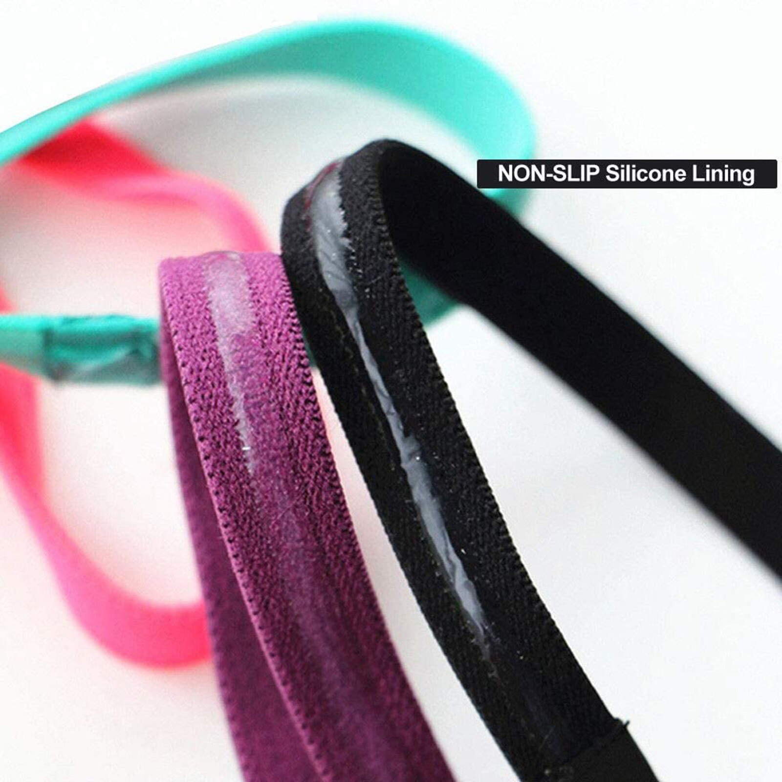 3PCS Hair Head Band Sweatband Headband Stretch Mens Wrap Elastic Sports Thin повязка на голову спорт