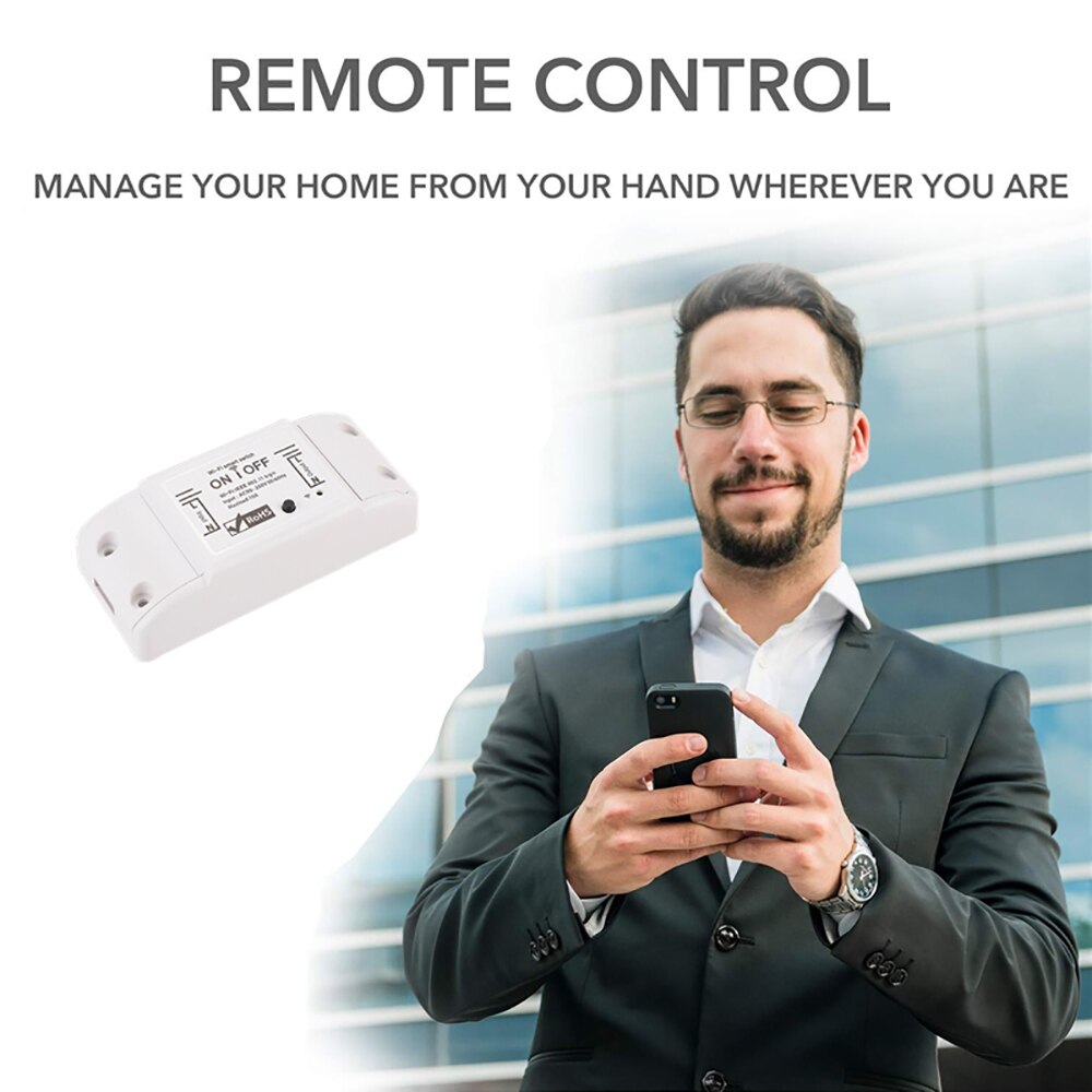 Smart Home Switch WiFi Wireless Remote Control Circuit Breaker Circuit Controller Module Alexa Google Home Smartlife Tuya App