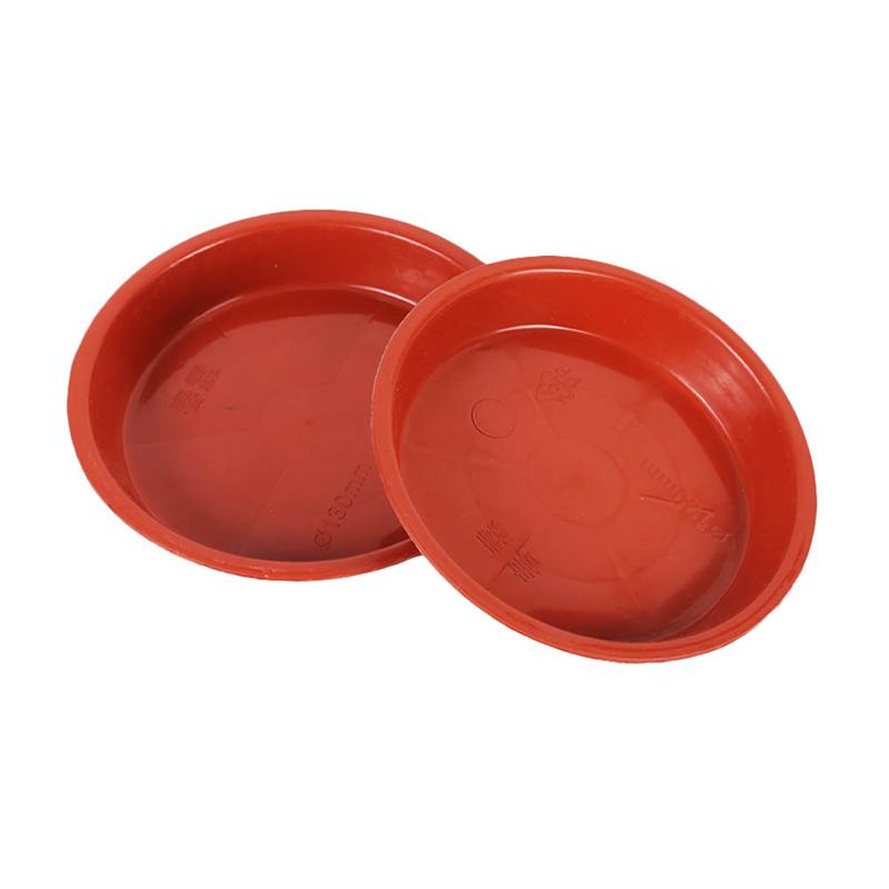 4/10 Pcs Plastic Bloempot Lekbak Plant Pot Schotel Bloempot Chassis Lade Voor Vleezigheid Planter Tuin Balkon (rood)
