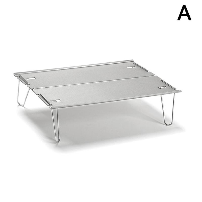 Camping Bequem Klapptisch Ich bin Freien Aluminium Platte Tee Camping Werkzeug Tabelle Tabelle Spleißen Grill Tisch Mini Camping I1M7: Silber-