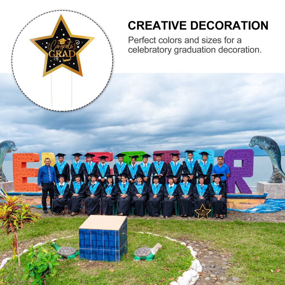 1pc Graduation Party Settings Outdoor Lawn Decoration Sign Decor