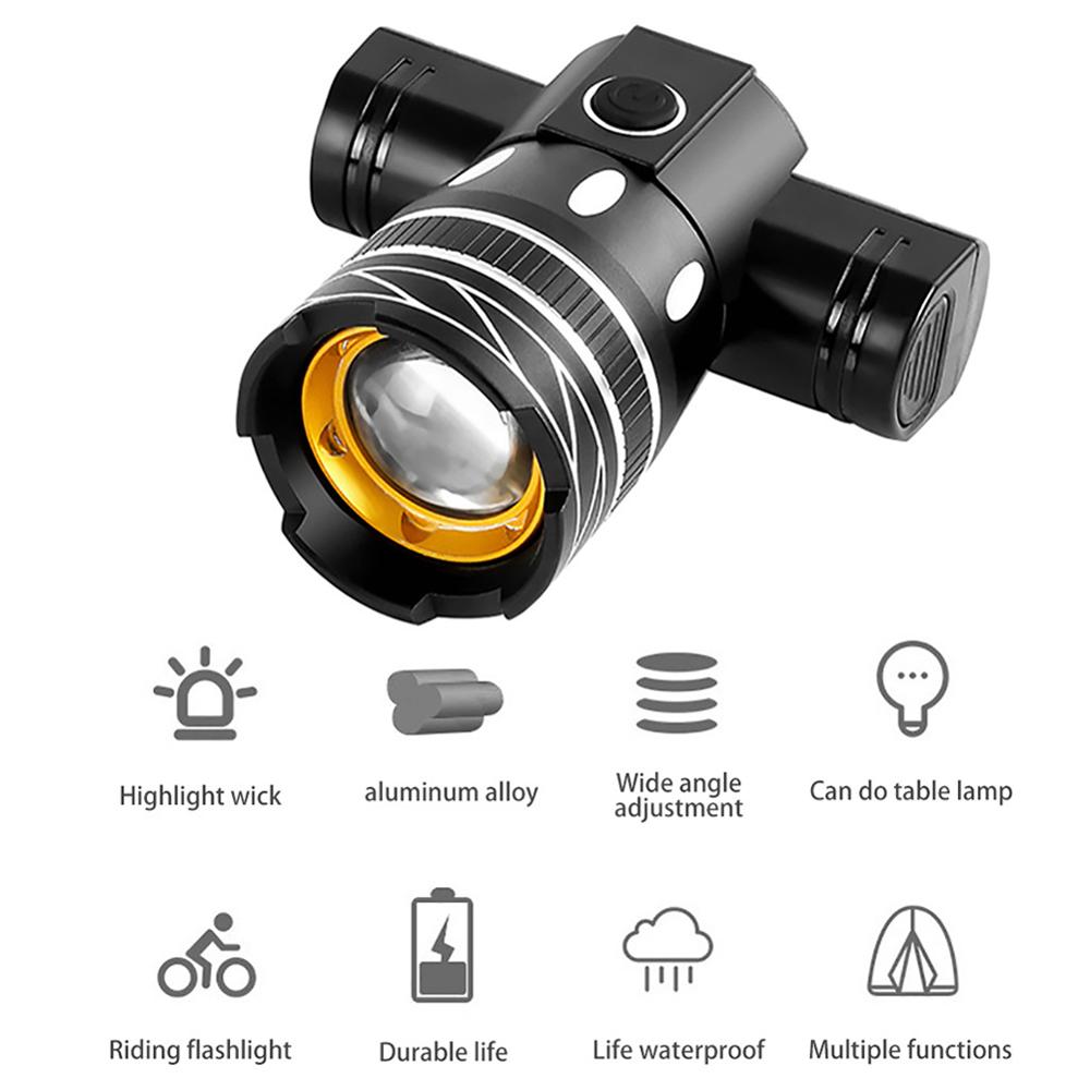 Z30 15000lm t6 led let cykel/cykel/lys sæt usb genopladeligt forlygte/lommelygte vandtæt zoombar cykellampe til cykel